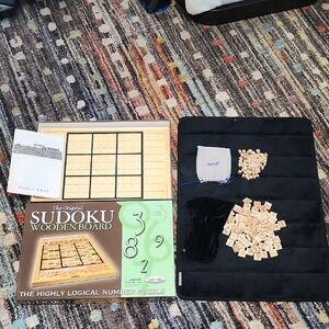 Classic Sudoku Wooden Board Game Set